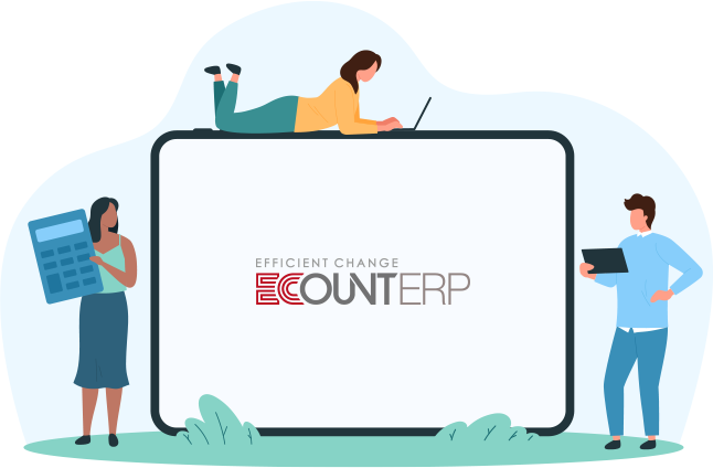 Software sistem akuntansi ECOUNT ERP untuk mempermudah pencatatan transaksi keuangan perusahaan.